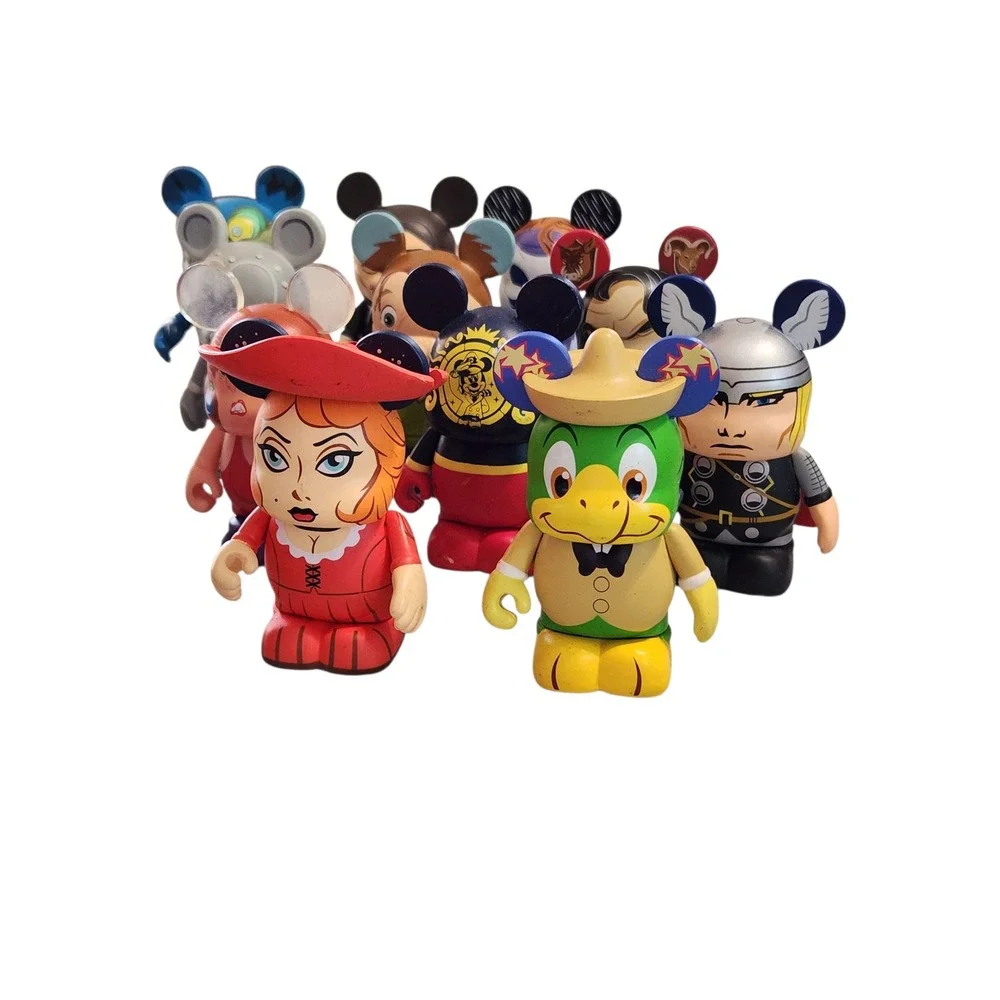 Disney‎ Vinylmation Figures Mixed Lot of 12 50th Villains Jungle Book Marvel